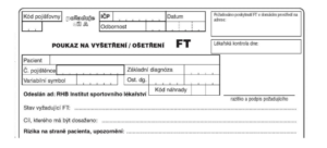 Informace pro odesílající lékaře - změna Poukazu FT 06 k 1.1. 2025