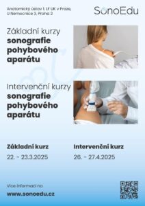 Základní kurz sonografie pohybového aparátu a Kurz sonograficky navigovaných intervencí pohybového aparátu