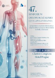 Plakát 47. sympozia Ortopedické kliniky 1. LF UK a IPVZ a FN Bulovka